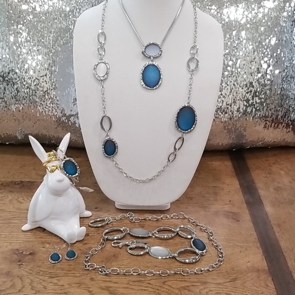 Chico's Jewelry - Chico's Watery Blues jewelry set